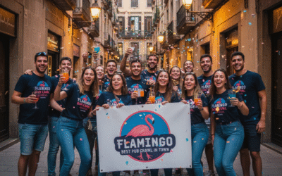 Bar crawl barcelona flamingo best pub crawl in town