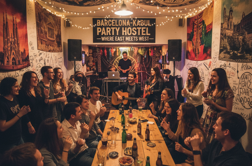 barcelona kabul party hostel