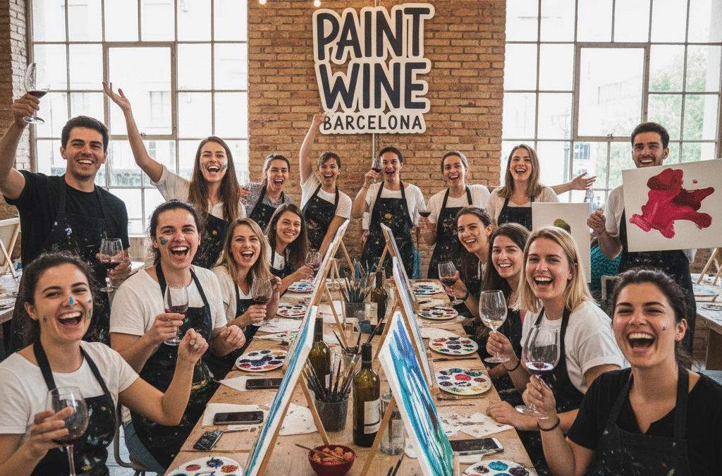paint wine barcelona